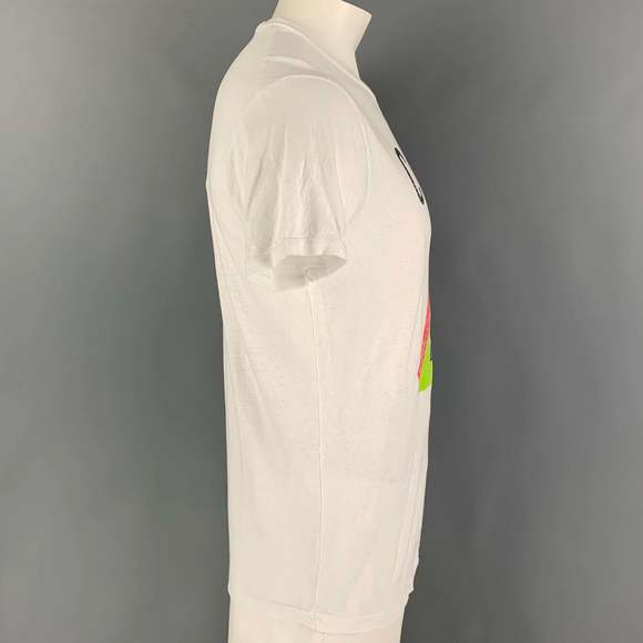 DSQUARED2 White Graphic Cotton T-shirt - Picture 2 of 6